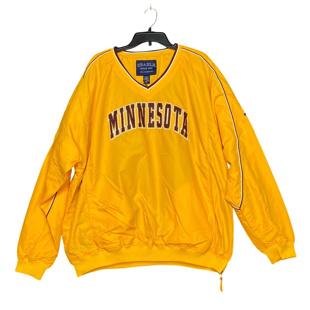 Crable Men's XL Minnesota Golden Gophers Vintage Pullover NCAA‎ Football 90s NWT